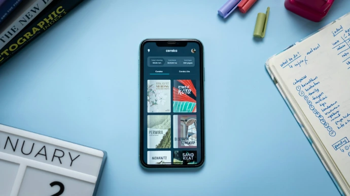 a smart phone on a table